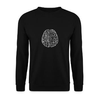 Programmer Coder Software Developer - Unisex Sweatshirt - black - Front - Alina (178cm) & Michal (187cm)