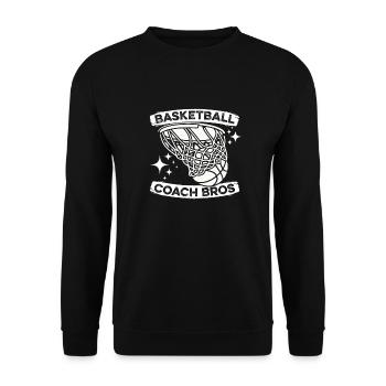 Basketballtrainer Basketball Trainer Coach - Unisex Pullover - Schwarz - Vorne - Alina (178cm) & Michal (187cm)