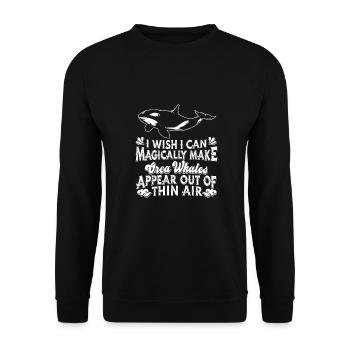 Orque Épaulard Orque - Sweat-shirt Unisexe - noir - Devant - Alina (178cm) & Michal (187cm)