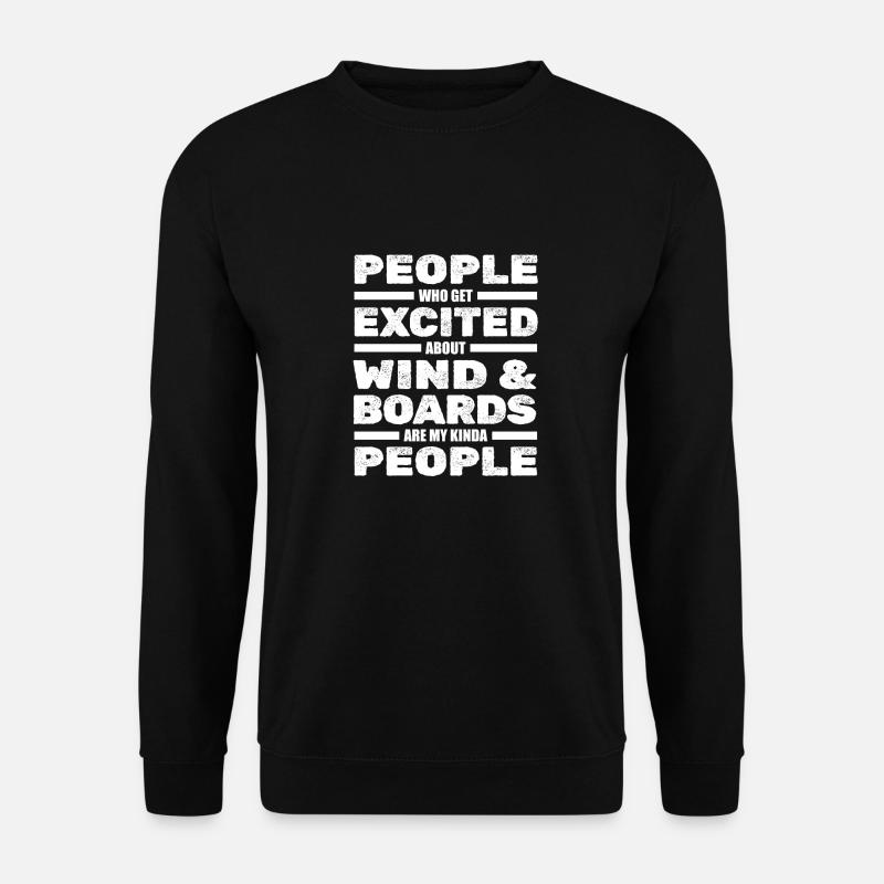 Planche à voile Windsurfen - Sweat-shirt Unisexe - noir
