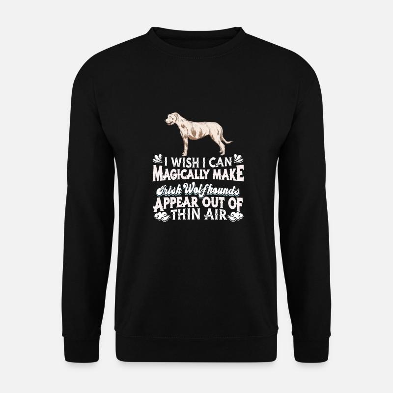 Irischer Wolfshund Hund - Unisex Pullover - Schwarz