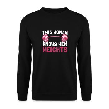 Bodybuilding Bodybuilders - Unisex Sweatshirt - black - Front - Alina (178cm) & Michal (187cm)