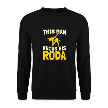 Capoeira Kamfsport Brazil Martial Dance - Unisex Sweatshirt - black - Front - Alina (178cm) & Michal (187cm)