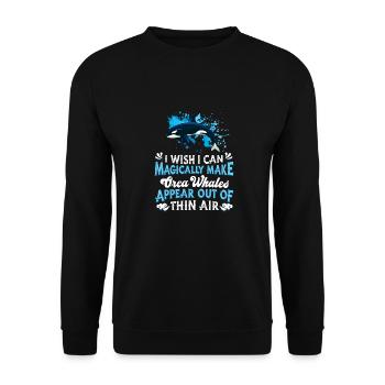 Orque Épaulard Orque - Sweat-shirt Unisexe - noir - Devant - Alina (178cm) & Michal (187cm)