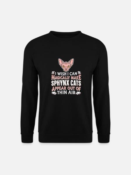 Sphynx Katze - Unisex Pullover - Schwarz