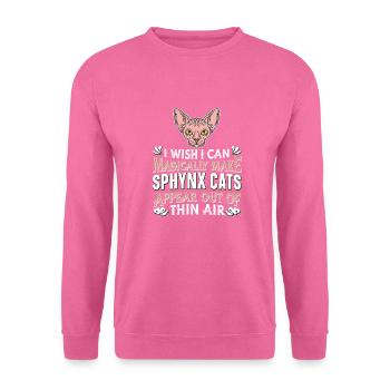 Sphynx Katze - Unisex Pullover - Pink - Vorne