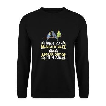 Bird Birds - Unisex Sweatshirt - black - Front - Alina (178cm) & Michal (187cm)
