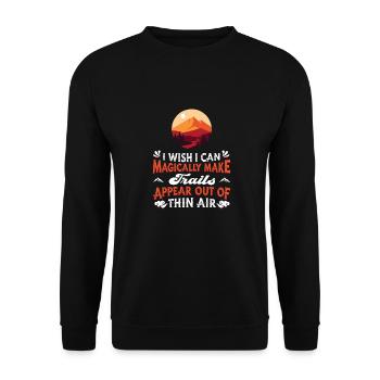 Hiking Trekking Hikers - Unisex Sweatshirt - black - Front - Alina (178cm) & Michal (187cm)
