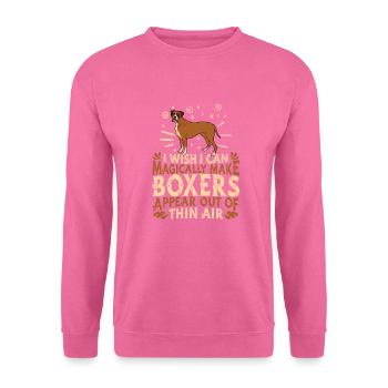 Boxer Hund - Unisex Pullover - Pink - Vorne