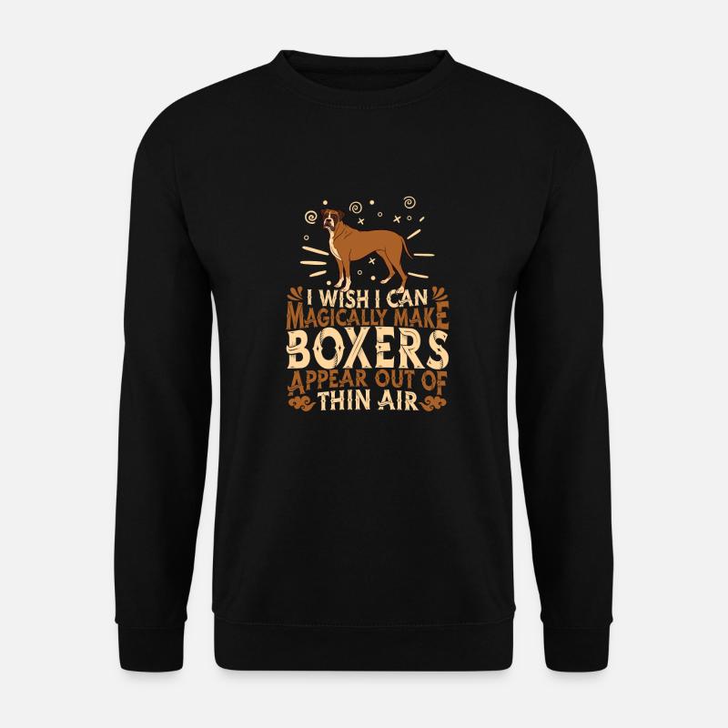 Boxer Dog - Unisex Sweatshirt - black