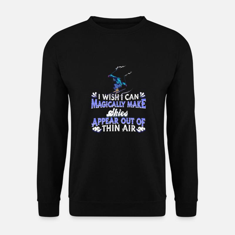 Ski Skiing Skis - Unisex Sweatshirt - black