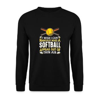Softball - Sweat-shirt Unisexe - noir - Devant - Alina (178cm) & Michal (187cm)