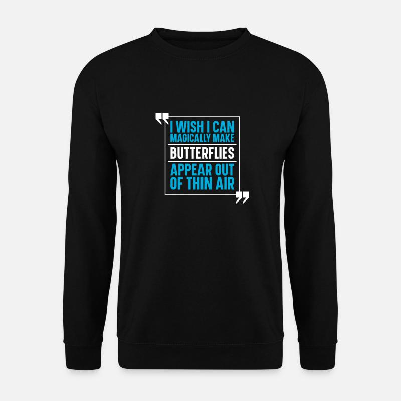 Schmetterling - Unisex Pullover - Schwarz