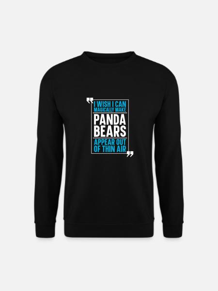 Panda Panda Bear - Unisex Sweatshirt - black