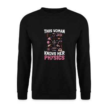 Physicien physicien - Sweat-shirt Unisexe - noir - Devant - Alina (178cm) & Michal (187cm)