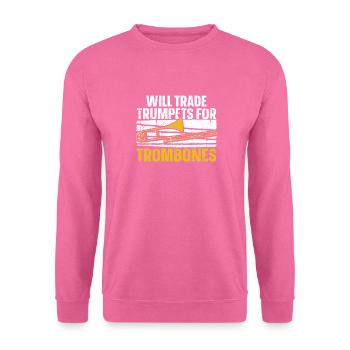 Trombone - Unisex Sweatshirt - pink - Front