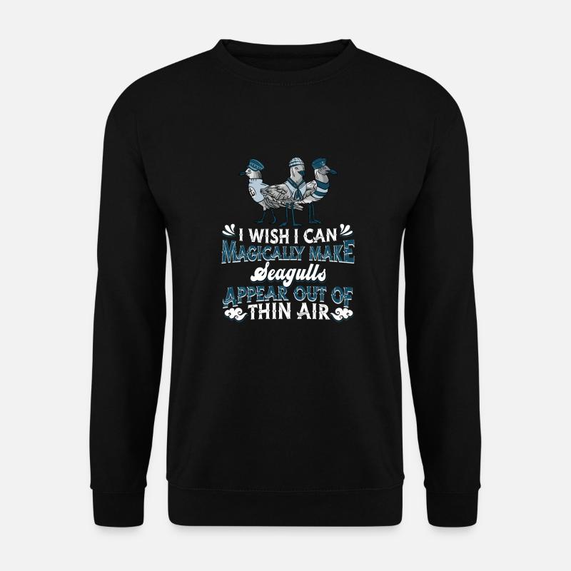 Möwe Seemöwe - Unisex Pullover - Schwarz