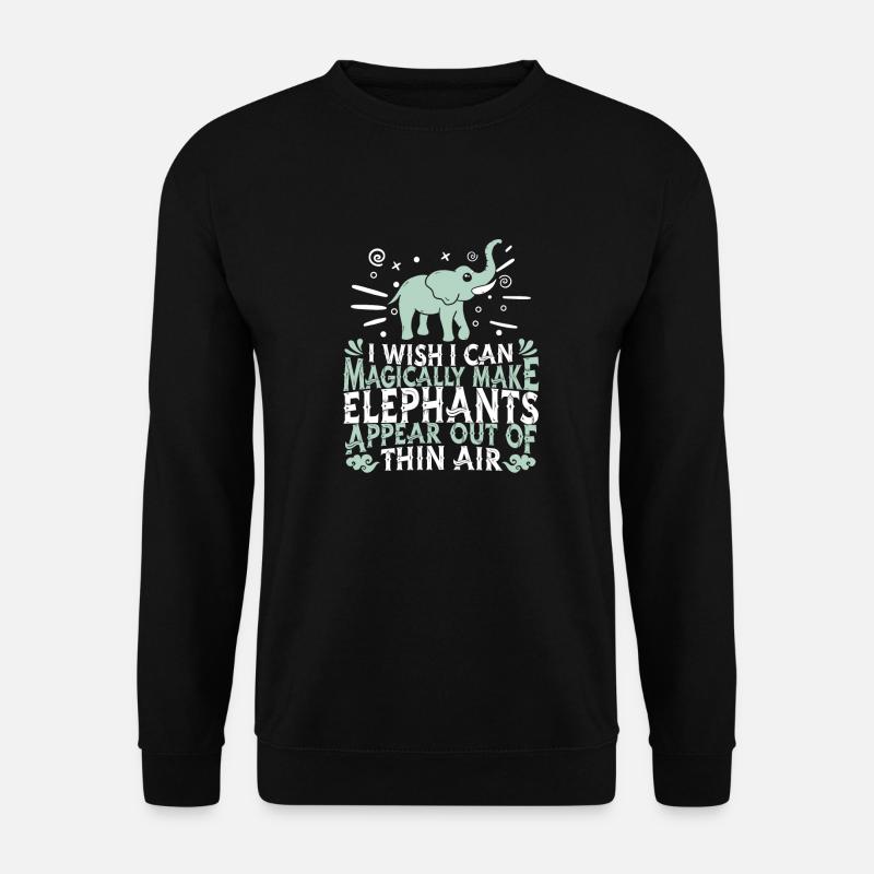 Elephant - Unisex Sweatshirt - black