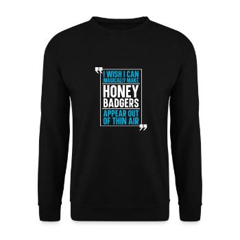 Ratel - Sweat-shirt Unisexe - noir - Devant - Alina (178cm) & Michal (187cm)