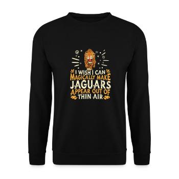 Jaguar - Sweat-shirt Unisexe - noir - Devant - Alina (178cm) & Michal (187cm)