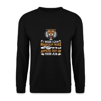Tigre - Sweat-shirt Unisexe - noir - Devant - Alina (178cm) & Michal (187cm)