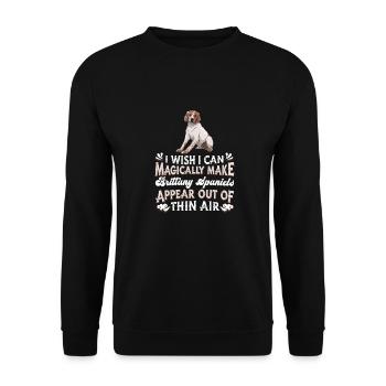 Chien épagneul breton - Sweat-shirt Unisexe - noir - Devant - Alina (178cm) & Michal (187cm)