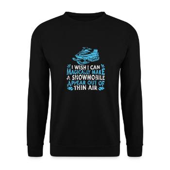 Snowmobile - Unisex Sweatshirt - black - Front - Alina (178cm) & Michal (187cm)