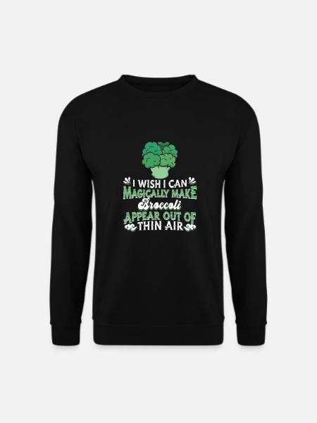 Broccoli Vegetables Vegan Vegetarian - Unisex Sweatshirt - black