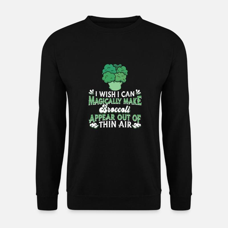 Broccoli Vegetables Vegan Vegetarian - Unisex Sweatshirt - black