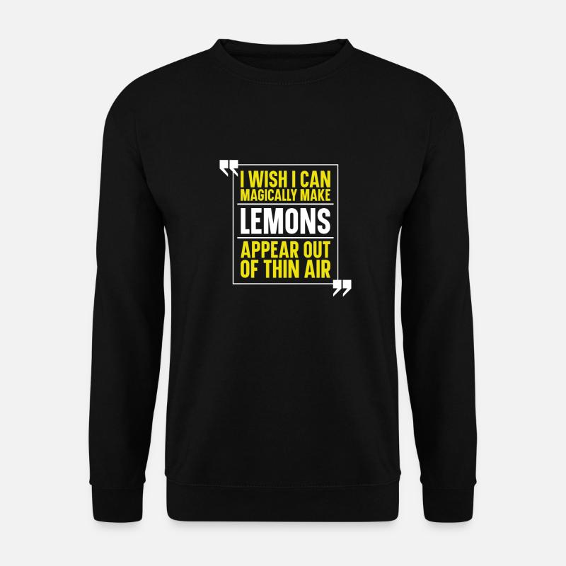 Lemon Citrus Fruit Lime - Unisex Sweatshirt - black