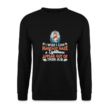Leuchtturm - Unisex Pullover - Schwarz - Vorne - Alina (178cm) & Michal (187cm)
