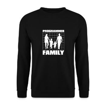 Programmierer Coder Software Entwickler - Unisex Pullover - Schwarz - Vorne - Alina (178cm) & Michal (187cm)