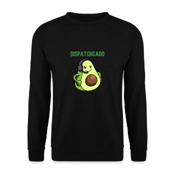 Emergency dispatcher 112 Ambulance Fire Brigade - Unisex Sweatshirt - black - Front - Alina (178cm) & Michal (187cm)