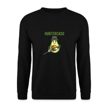 Hunter Hunting Hunting - Unisex Sweatshirt - black - Front - Alina (178cm) & Michal (187cm)