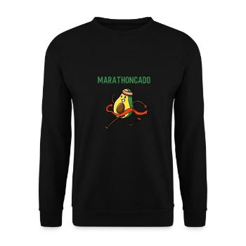 Ultramarathon 100 Kilometer Ultralaufen - Unisex Pullover - Schwarz - Vorne - Alina (178cm) & Michal (187cm)