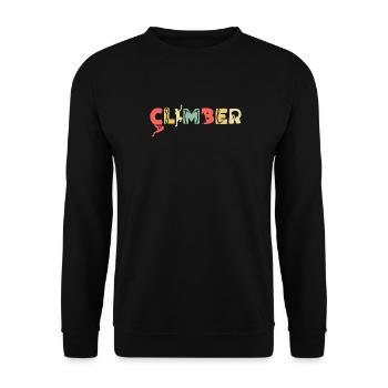Climbing Mountaineering Climbers - Unisex Sweatshirt - black - Front - Alina (178cm) & Michal (187cm)