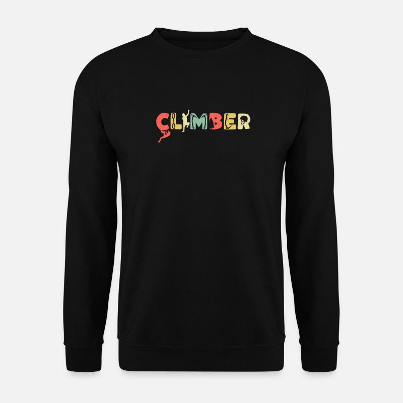 Klettern Bergsport Kletterer - Unisex Pullover - Schwarz