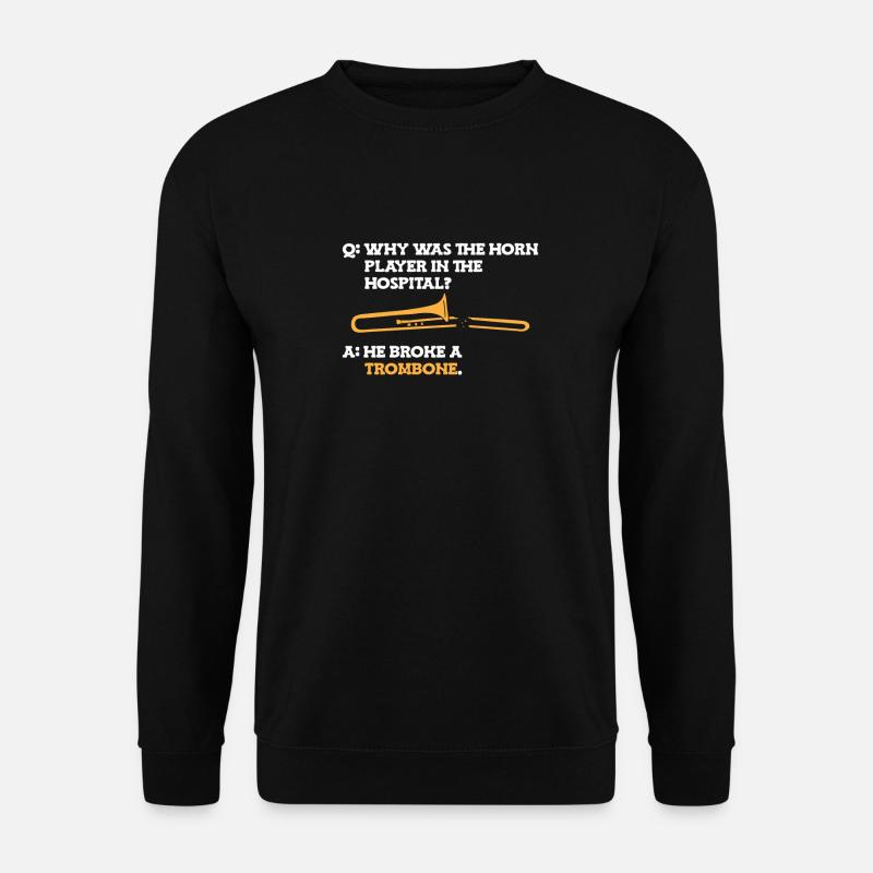 Posaune - Unisex Pullover - Schwarz