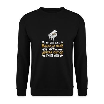 Klavier Pianiste piano - Sweat-shirt Unisexe - noir - Devant - Alina (178cm) & Michal (187cm)