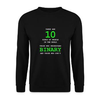Programmierer Coder Software Entwickler - Unisex Pullover - Schwarz - Vorne - Alina (178cm) & Michal (187cm)