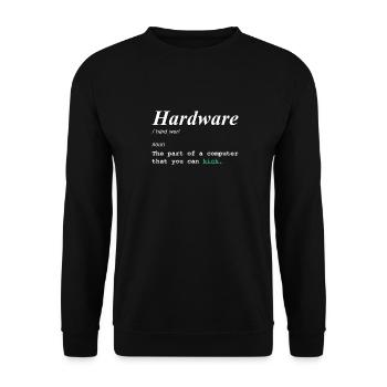 Programmer Coder Software Developer - Unisex Sweatshirt - black - Front - Alina (178cm) & Michal (187cm)