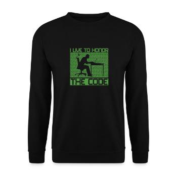 Programmierer Coder Software Entwickler - Unisex Pullover - Schwarz - Vorne - Alina (178cm) & Michal (187cm)