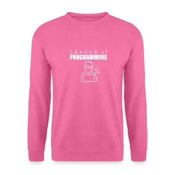 Programmeur Coder Développeur de logiciels - Sweat-shirt Unisexe - rose - Devant