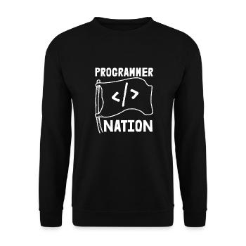 Programmierer Coder Software Entwickler - Unisex Pullover - Schwarz - Vorne - Alina (178cm) & Michal (187cm)