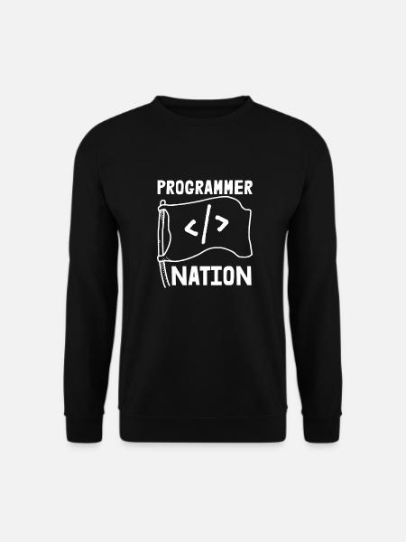 Programmierer Coder Software Entwickler - Unisex Pullover - Schwarz