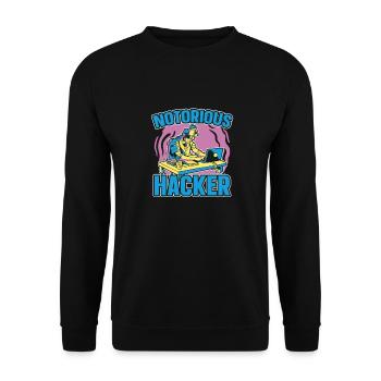 Programmer Coder Software Developer - Unisex Sweatshirt - black - Front - Alina (178cm) & Michal (187cm)