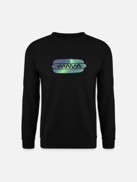 Island Hotdog Polarlicht Aurora Borealis - Unisex Pullover - Schwarz