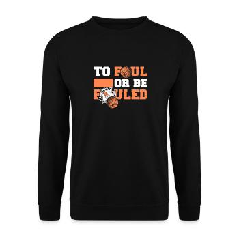 Basketball Basketballer - Unisex Sweatshirt - black - Front - Alina (178cm) & Michal (187cm)