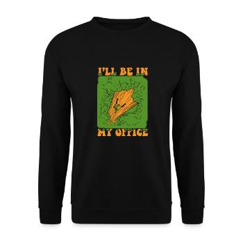 Tree Climbing Arborist Arborist Tree Climber - Unisex Sweatshirt - black - Front - Alina (178cm) & Michal (187cm)