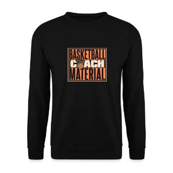Basketballtrainer Basketball Trainer Coach - Unisex Pullover - Schwarz - Vorne - Alina (178cm) & Michal (187cm)